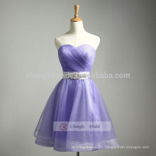 Light Purple A-Line sweetheart robe de demoiselle d&#39;honneur robe de soirée robe de pompon